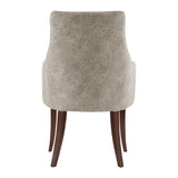Connie Dining Armchair in Taupe - Ornate Home