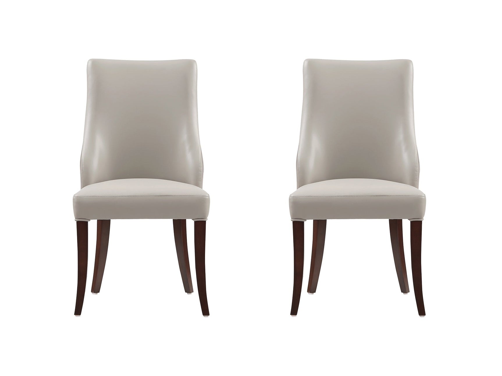 Connie Dining Chair in Light Grey (set of 2) - Ornate Home