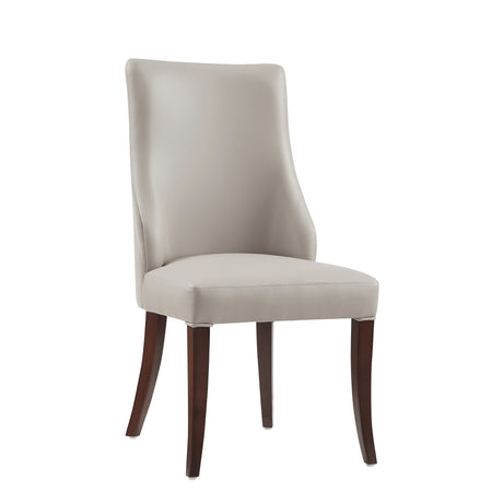 Connie Dining Chair in Light Grey (set of 2) - Ornate Home