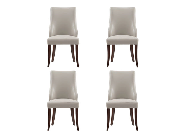Connie Dining Chair in Light Grey (set of 4) - Ornate Home