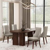 Connie Dining Chair in Light Grey (set of 4) - Ornate Home