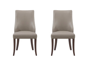 Connie Dining Chair in Taupe (set of 2) - Ornate Home