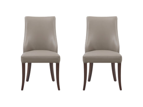 Connie Dining Chair in Taupe (set of 2) - Ornate Home