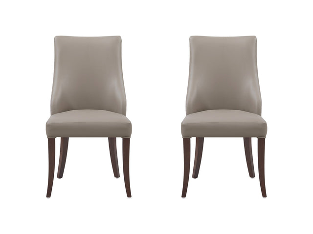 Connie Dining Chair in Taupe (set of 2) - Ornate Home