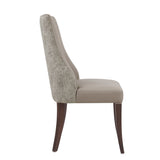 Connie Dining Chair in Taupe (set of 2) - Ornate Home
