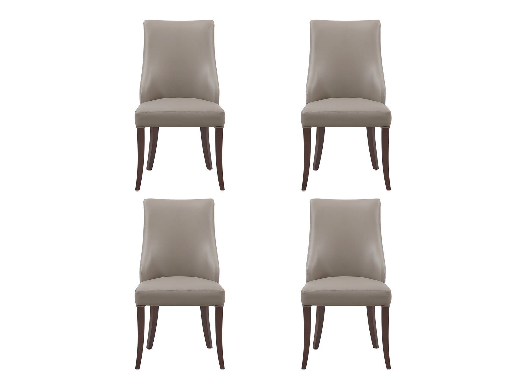 Connie Dining Chair in Taupe (set of 4) - Ornate Home