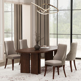 Connie Dining Chair in Taupe (set of 4) - Ornate Home