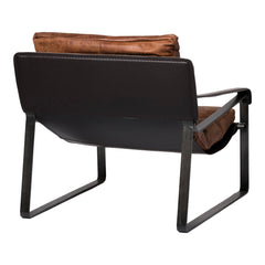Conno Brownr Leather Club Chair - Ornate Home