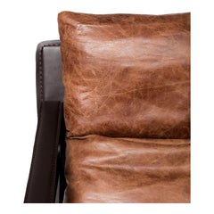Conno Brownr Leather Club Chair - Ornate Home