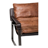 Conno Brownr Leather Club Chair - Ornate Home