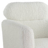 Connock White Teddy Sherpa Accent Chair - Ornate Home