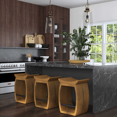 Connor Brown/Woodtone Modern Wood Counter Stool - Ornate Home
