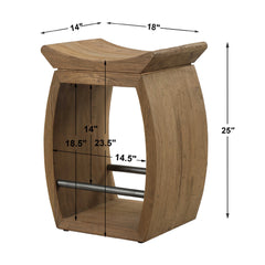 Connor Brown/Woodtone Modern Wood Counter Stool - Ornate Home