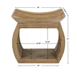 Connor Elm Accent Stool - Ornate Home