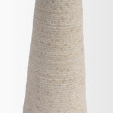 Cono Off-White Marble Cone Shaped Candle Holders (Set of 2)