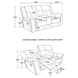 Conrad Grey 2pc Motion Sofa & Loveseat - Ornate Home