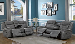 Conrad Grey 2pc Motion Sofa & Loveseat - Ornate Home