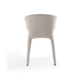 Conrad Leather Dining Chair in Cream (set of 2) - Ornate Home