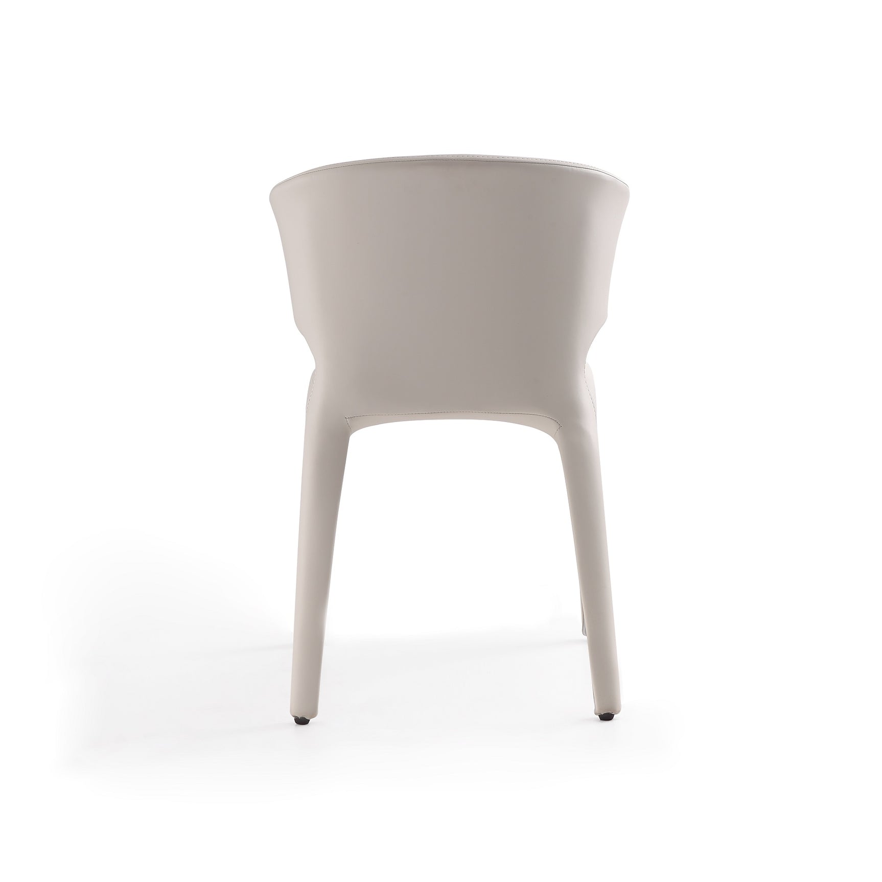 Conrad Leather Dining Chair in Cream (set of 2) - Ornate Home