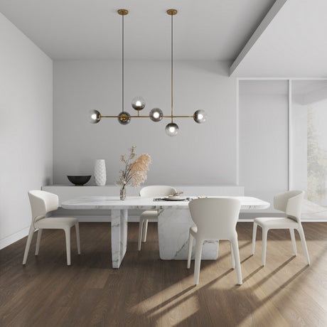 Conrad Leather Dining Chair in Cream (set of 2) - Ornate Home