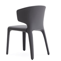 Conrad Leather Dining Chair in Grey (set of 2) - Ornate Home