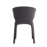 Conrad Leather Dining Chair in Grey (set of 2) - Ornate Home