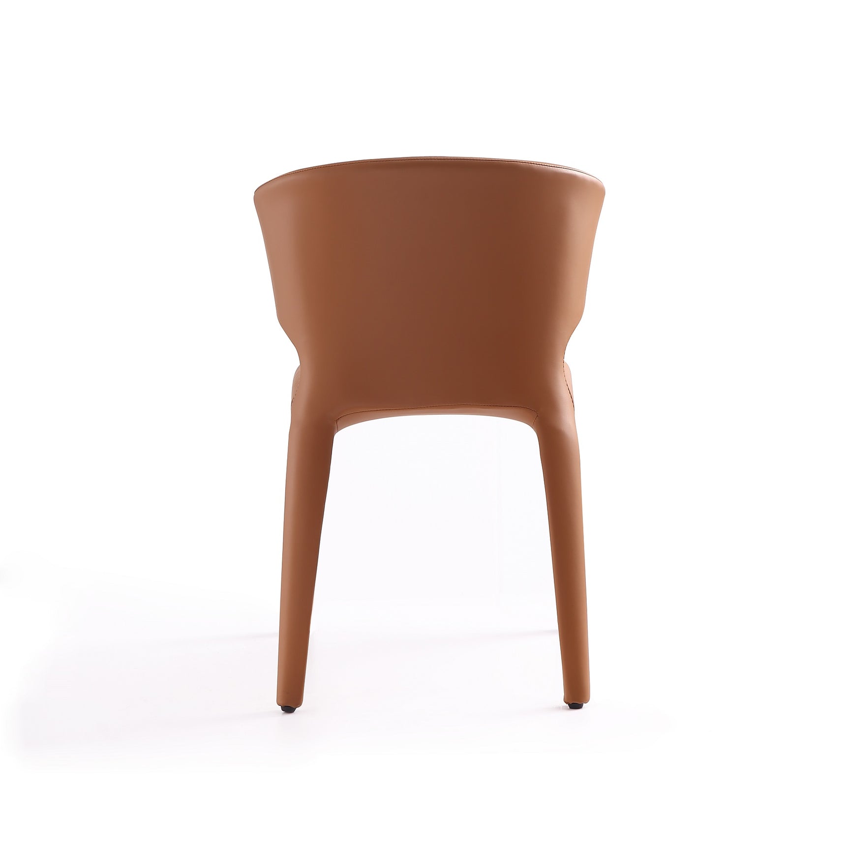 Conrad Leather Dining Chair in Saddle (set of 2) - Ornate Home