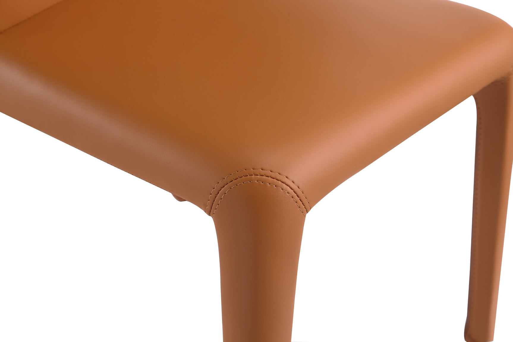 Conrad Leather Dining Chair in Saddle (set of 2) - Ornate Home