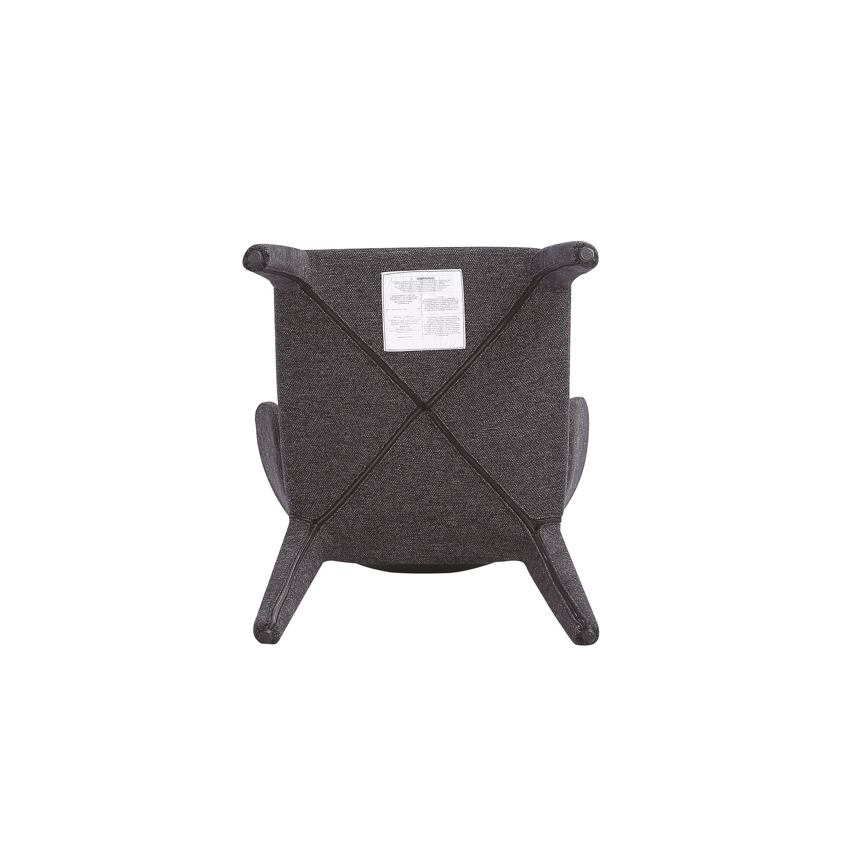 Conrad Woven Tweed Dining Chair in Black (set of 2) - Ornate Home