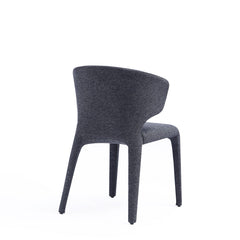 Conrad Woven Tweed Dining Chair in Black (set of 4) - Ornate Home