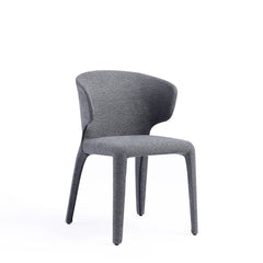 Conrad Woven Tweed Dining Chair in Grey (set of 2) - Ornate Home