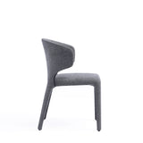 Conrad Woven Tweed Dining Chair in Grey (set of 4) - Ornate Home