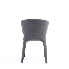 Conrad Woven Tweed Dining Chair in Grey (set of 4) - Ornate Home