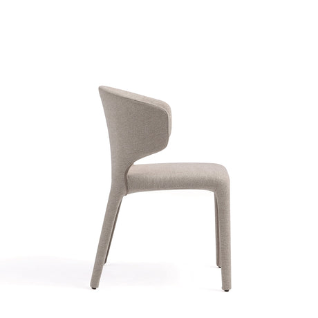 Conrad Woven Tweed Dining Chair in Wheat (set of 2) - Ornate Home