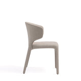 Conrad Woven Tweed Dining Chair in Wheat (set of 4) - Ornate Home