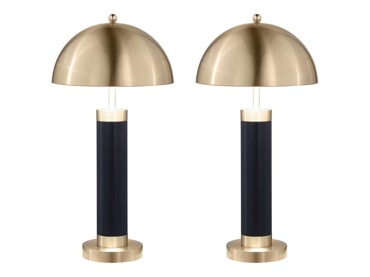 Conroe Black Table Lamp (Set of 2) - Ornate Home