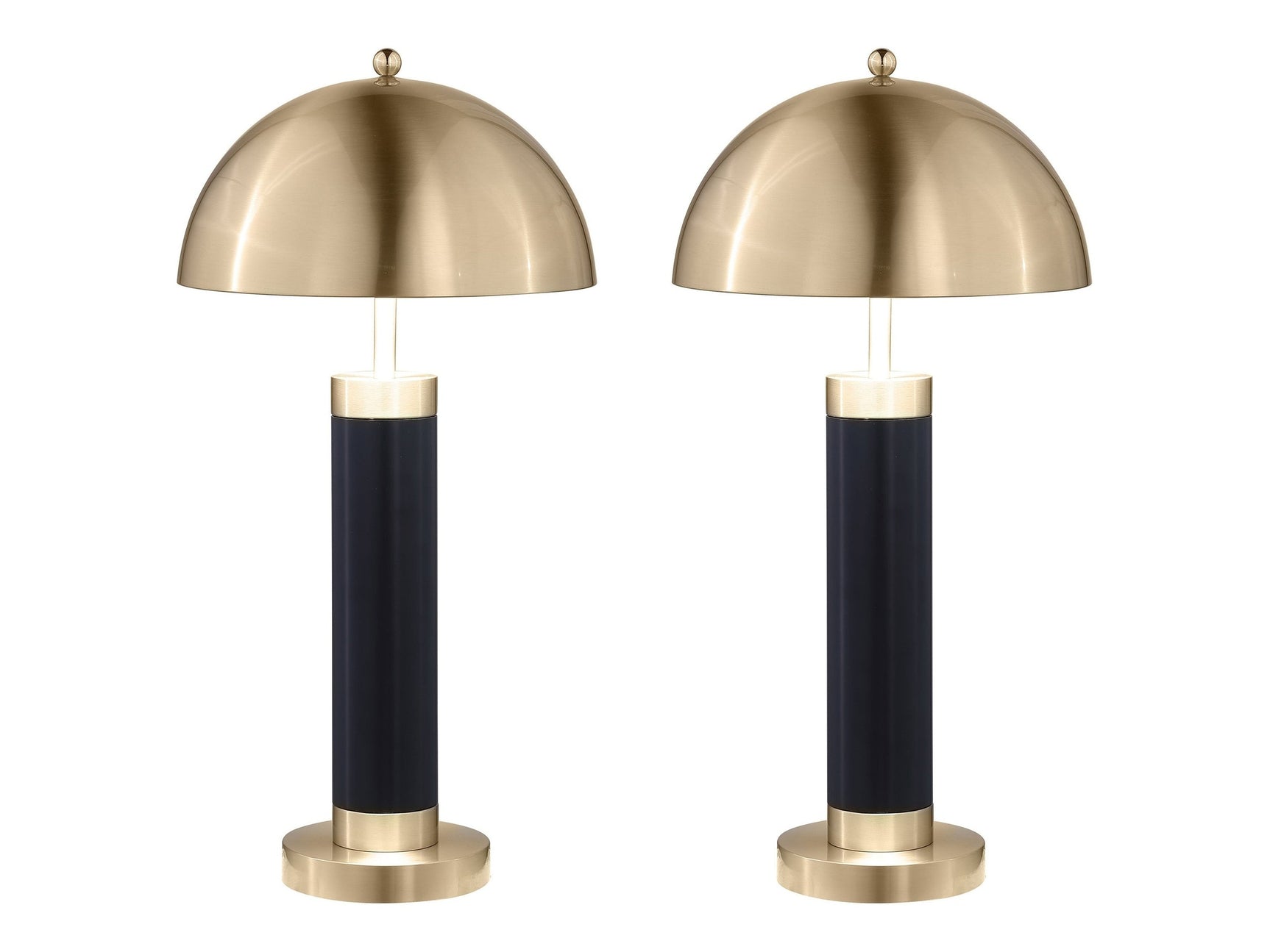 Conroe Black Table Lamp (Set of 2) - Ornate Home