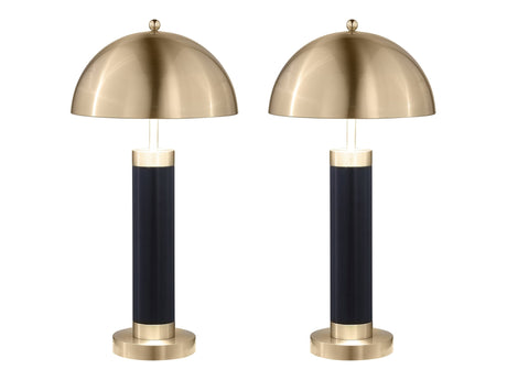 Conroe Black Table Lamp (Set of 2) - Ornate Home