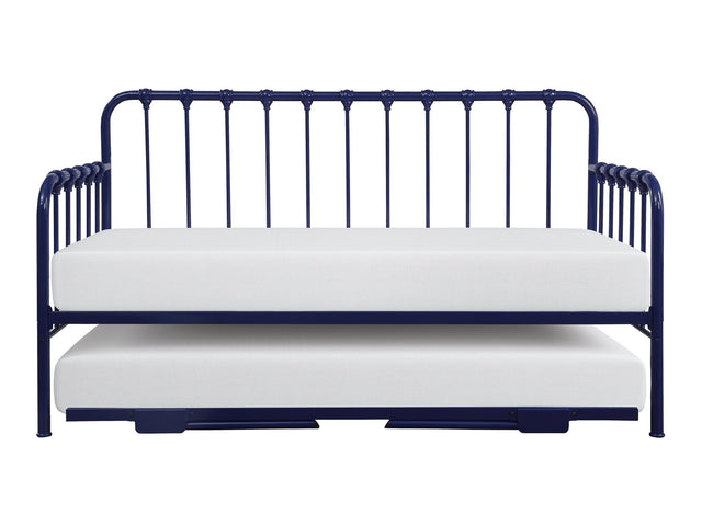 Constance Navy Blue Daybed with Lift-Up Trundle - Ornate Home