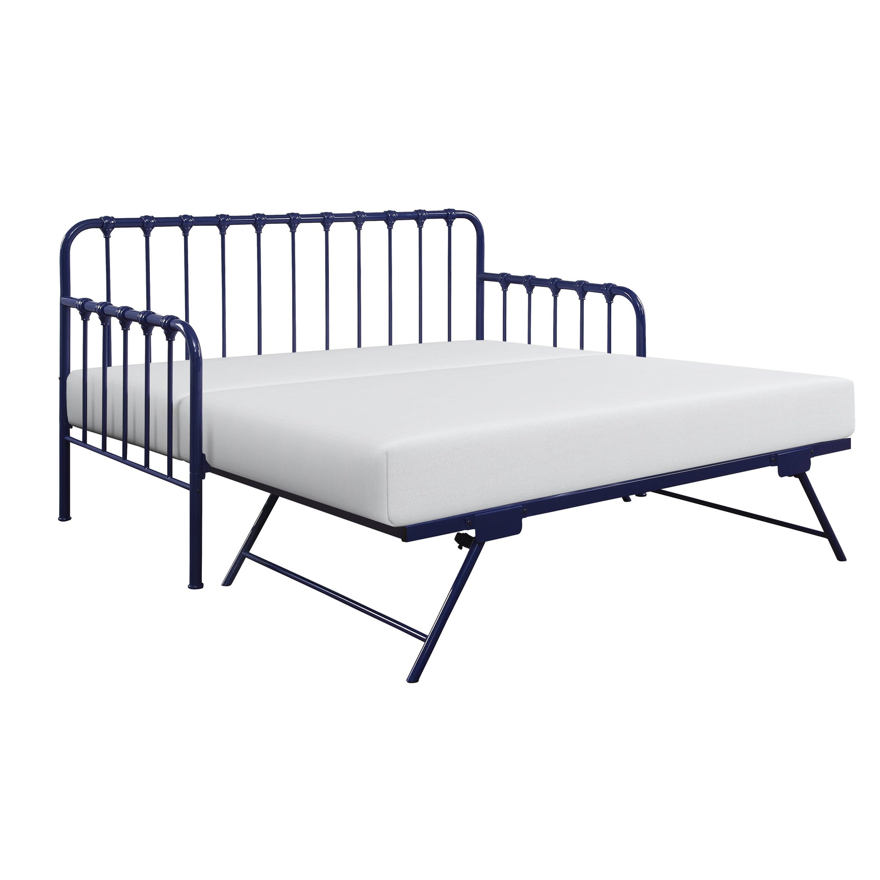 Constance Navy Blue Daybed with Lift-Up Trundle - Ornate Home