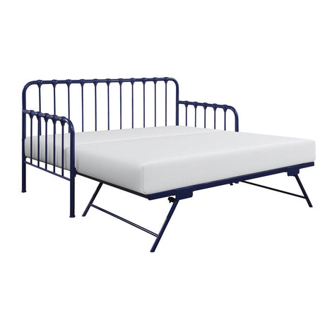 Constance Navy Blue Daybed with Lift-Up Trundle - Ornate Home