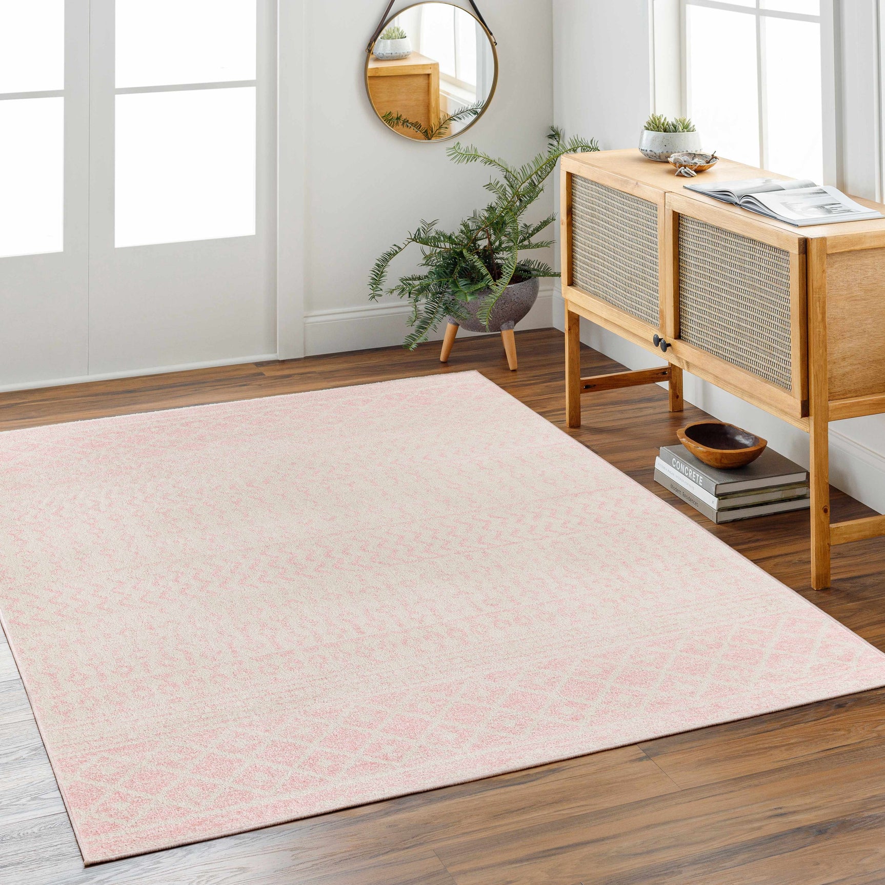 Constantin Blush Area Rug - Ornate Home