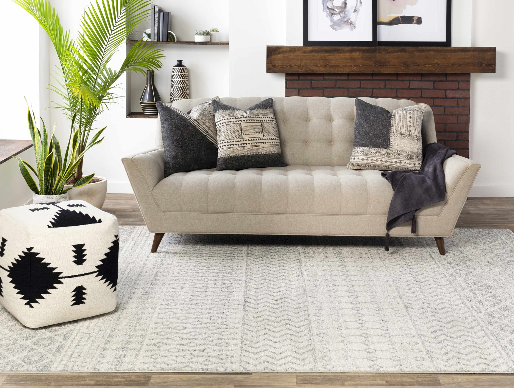 Constantin Gray Area Rug - Ornate Home