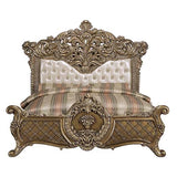 Constantine Brown & Gold Eastern King Bed - Ornate Home