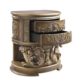 Constantine Brown & Gold Finish Nightstand - Ornate Home