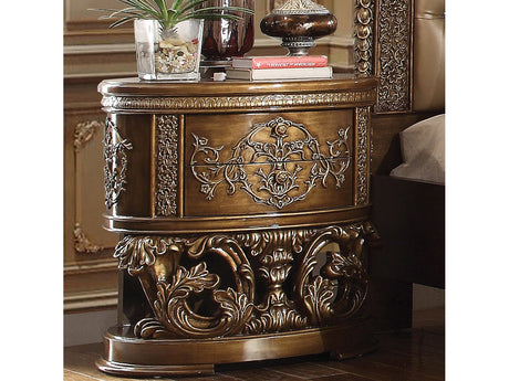 Constantine Brown & Gold Finish Nightstand - Ornate Home