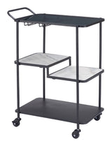 Constanza Black Bar Cart - Ornate Home