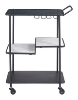 Constanza Black Bar Cart - Ornate Home