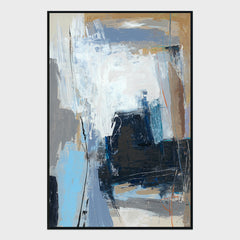 Construct Blue Painting Art 48x72 by Buddy Whitlock - Ornate Home
