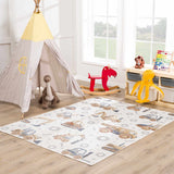Construction Washable Kids Area Rug - Ornate Home